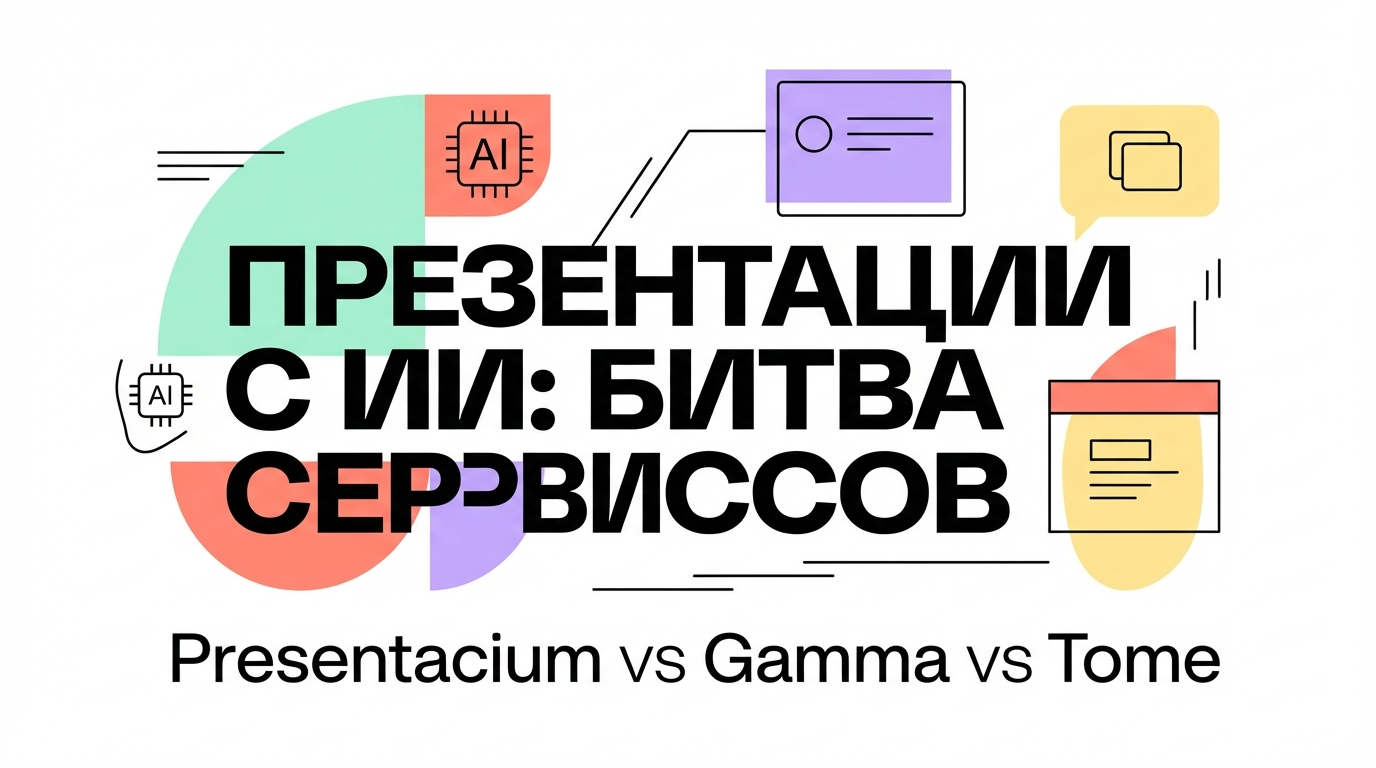 Сравнение генерации презентаций: Presentacium, Gamma и Tome