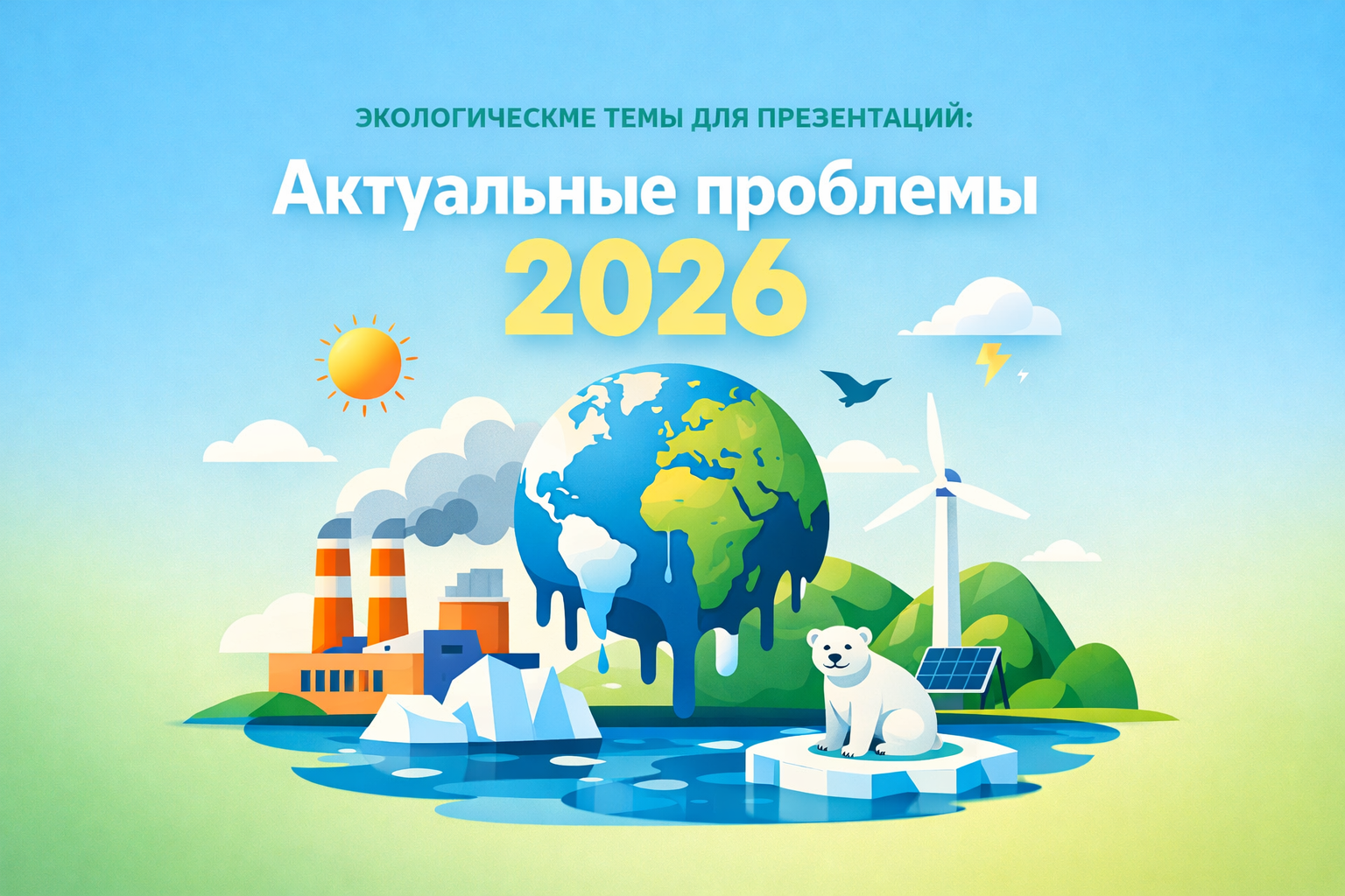 Экологические проблемы и актуальные темы для презентаций в 2026 году