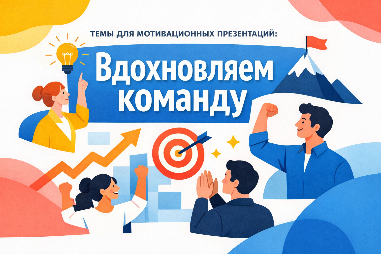 Мотивационная презентация с примерами картинок для вдохновения команды