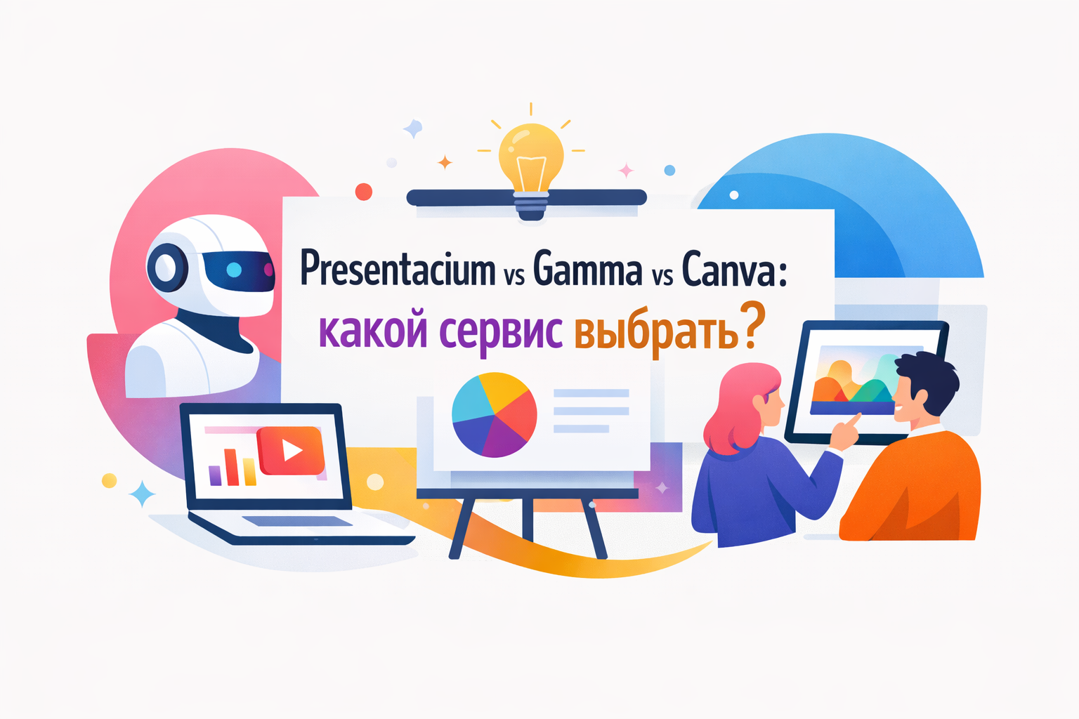 Сравнение сервисов для презентаций: Presentacium, Gamma и Canva