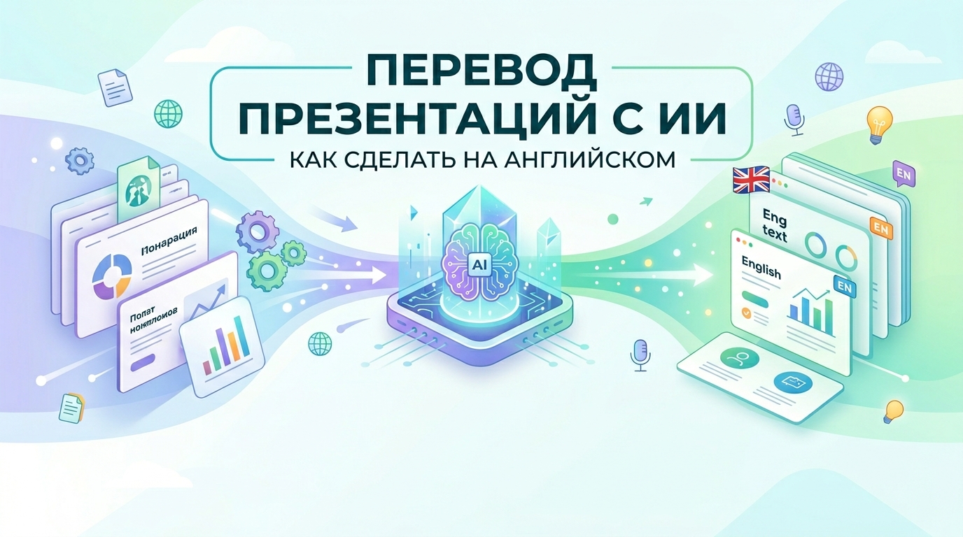 Презентация на английском языке с помощью ИИ